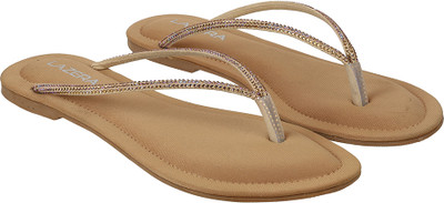 Lazera Women Flats(Gold , 3)