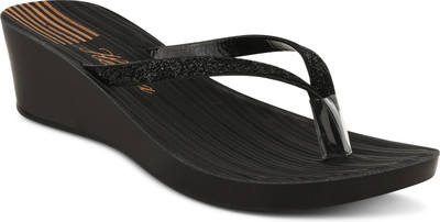 Heenaplus Women Heels(Black , 6)