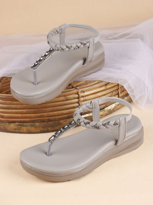 Dressberry Women Heels(Grey , 7)