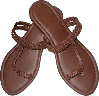 XiZUii Women Flats(Brown , 6)