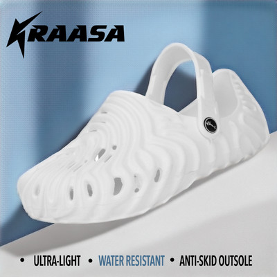 Kraasa Men Clogs(White , 6)