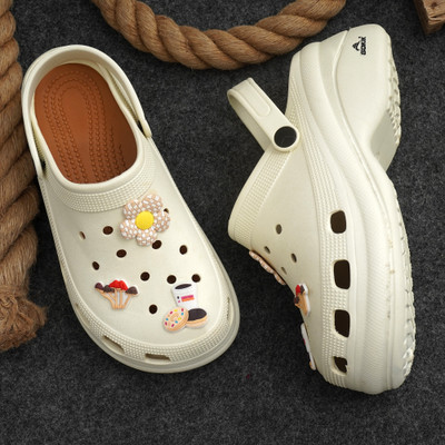 GOKIK Women Clogs(Off White , 3)