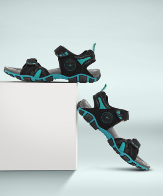 Sparx SS 491 Men Sports Sandals(Black, Blue , 8)