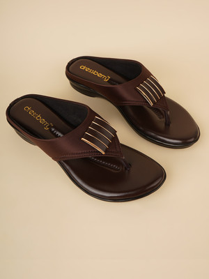 Dressberry Women Flats(Brown , 6)