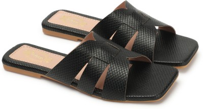 EL ADOR Women Flats(Black , 4)