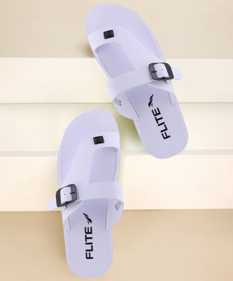 FLITE Men Sandals(White , 8)