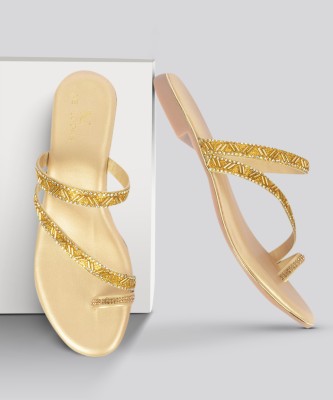 Women Gold Flats