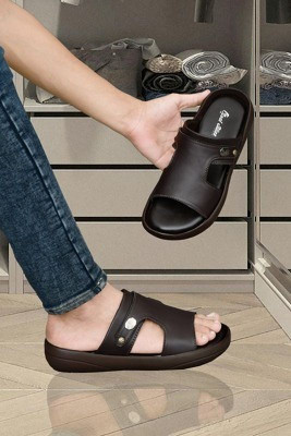 Real Bliss Men Sandals(Brown , 9)