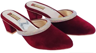 SGH Women Heels(Maroon , 8)