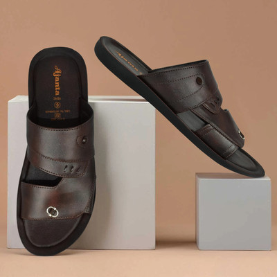 AJANTA Men Sandals(Brown , 7)