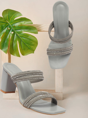 Denill Women Heels(Grey , 5)
