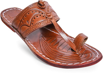 house of common Men Sandals(Brown , 8)