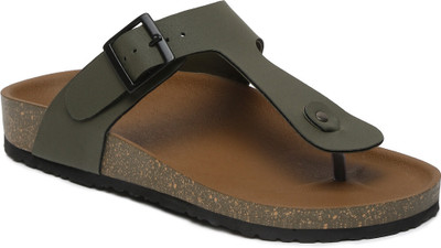 kosher Men Flats(Olive , 10)