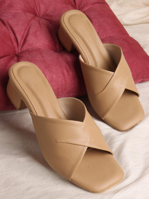TRIKSY Women Heels(Beige , 3)