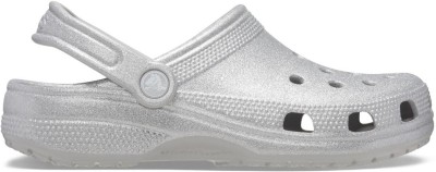 CROCS Classic Glitter Women Clogs(Silver , 5 UK/India)