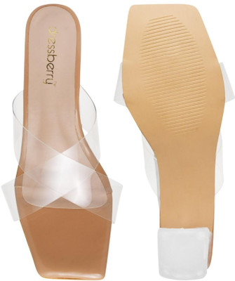 Dressberry Women Heels(Tan , 4)