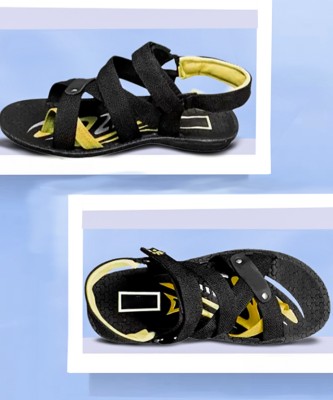 KANEGGYE Men Sandals(Yellow , 7)