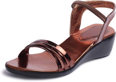 Furiozz Women Wedges(Copper , 4)