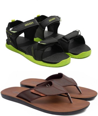 asian Men Sandals(Multicolor , 6)