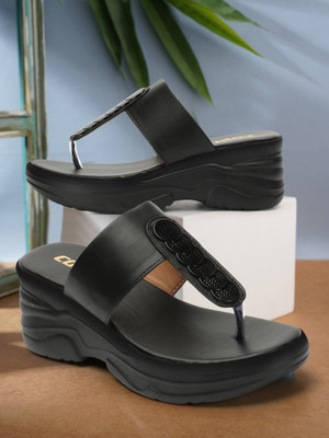 Colo Women Wedges(Black , 7)