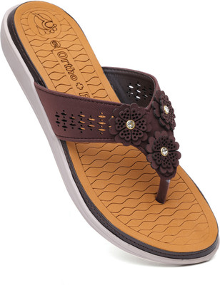 Ortho + Rest Women Orthopedic Doctor Soft Slipper | Pregnancy Non-Slip | Diabetic | Daily Use Women Flats(Brown , 4) Ortho + Rest Women Orthopedic Doctor Soft Slipper | Pregnancy Non-Slip | Diabetic | Daily Use Women Flats(Brown , 4)