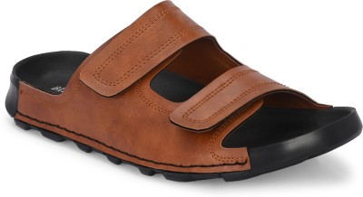 BIZORA Men Sandals(Tan , 7)