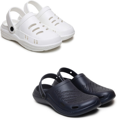 Trottis Men Sandals(White, Blue , 8)