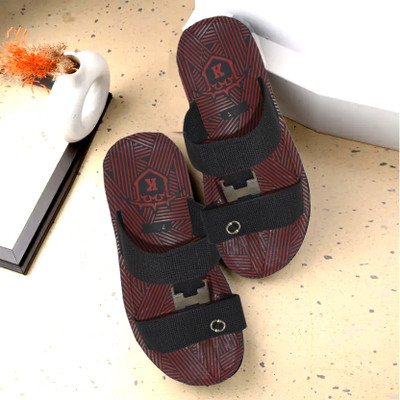 Kenamin Men Sandals(Red , 8)
