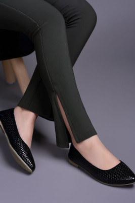 GLEMATOZ Women Bellies(Black , 5)