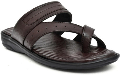 QARA Men Sandals(Brown , 6)