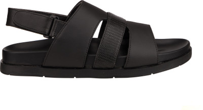 Silverline Men Sandals(Black , 11)