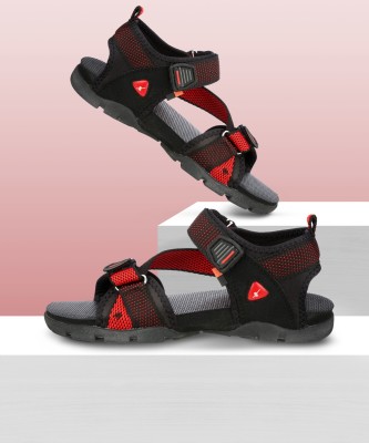 Sparx SS 105 Men Sports Sandals(Black, Red , 8 UK/India)