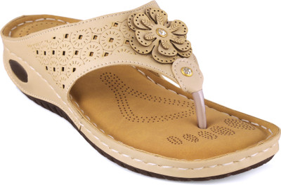 GoodFeet Women Flats(Off White , 5)