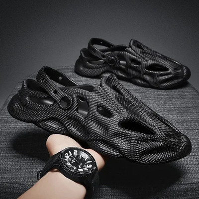 SECRITAS Men Clogs(Black , 10)