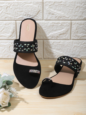 ANOUK Women Flats(Black , 6)