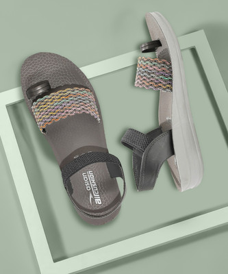 asian Women Wedges(Grey , 7)