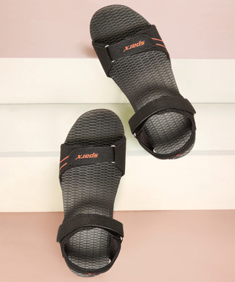 Sparx SS 703 Men Sandals(Black, Red , 7)