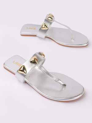 LAVIE Women Flats(Silver , 7)