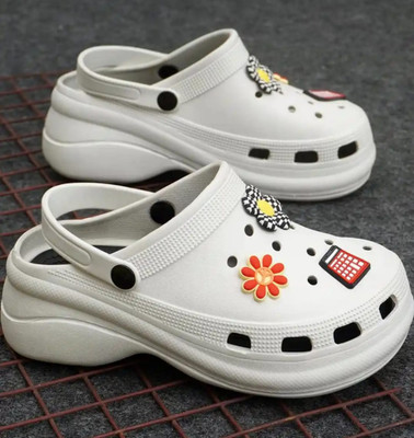 Givey Women Clogs(White , 3)