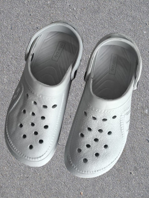 AARKshit Men Clogs(Grey , 9)