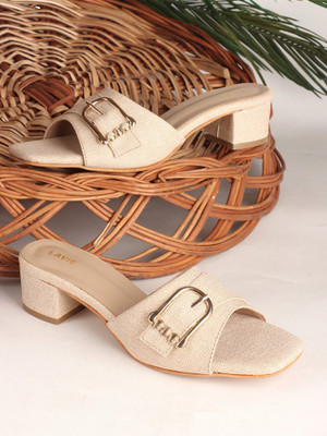 LAVIE Women Heels(Off White , 5)
