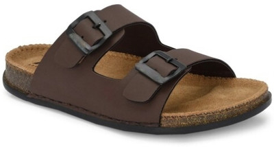 house of common Men Sandals(Brown, Tan , 10)