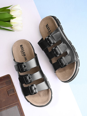 KILLER Men Sandals(Black , 10)