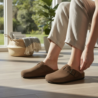 La Voie Men Sandals(Burgundy , 10)