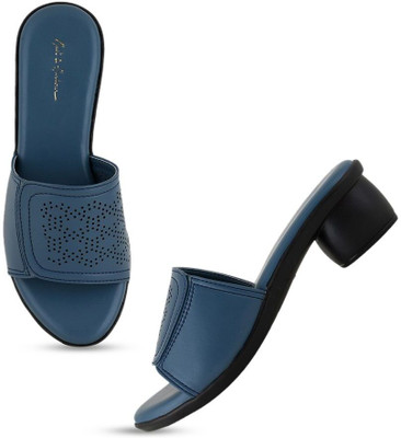 Mast & Harbour Women Heels(Blue , 3)