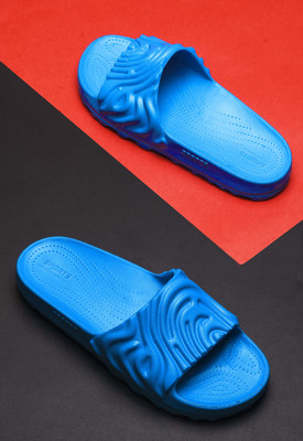 BERSACHE Men Slides(Blue , 9)