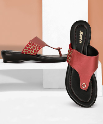 Bata Women Wedges(Red , 4)