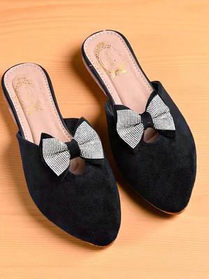 Zoyci Women Flats(Black , 7)