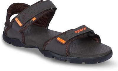 Sparx SS 119 Men Sports Sandals(Brown, Orange , 6)