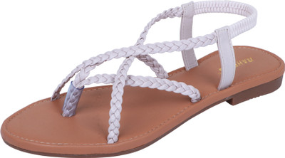 RAHEGAS Women Flats(Off White , 4)